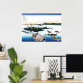 Tsukuda-eiland in de provincie Musashi Poster (Thuiskantoor)