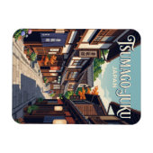 Tsumago, Japan, steeg Japan Magneet (Horizontaal)