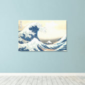 Tsunami Canvas Afdruk (Insitu (Houten vloer))