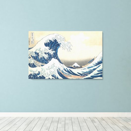 Tsunami Canvas Afdruk (Insitu (Houten vloer))
