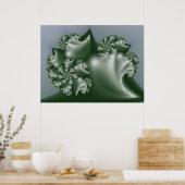 Tsunami Fractal Poster (Keuken)
