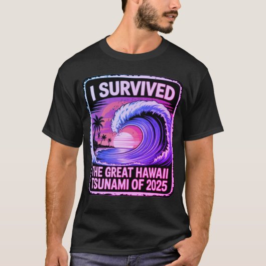 Tsunami Getest - Hawaïaanse Vakantie Kampioen T-shirt (Voorkant)