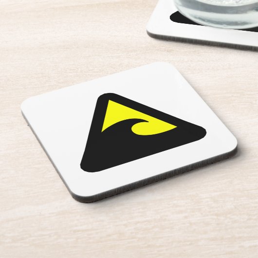 Tsunami Gevarenbord Drankjes Onderzetter (Linkerzijde)