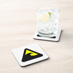 Tsunami Gevarenbord Drankjes Onderzetter