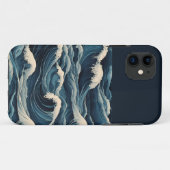 tsunami-golven Case-Mate iPhone case (Achterkant (horizontaal))