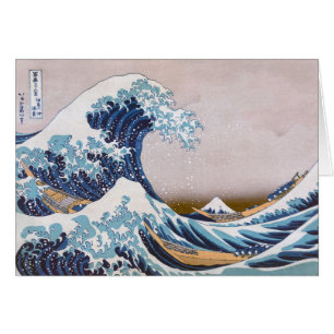Tsunami Grote Golf bij Kanagawa Japan door Hokusai