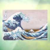 Tsunami Grote Golf van Kanagawa Japan door Hokus Raamsticker (Vel 3)