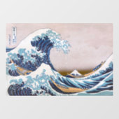 Tsunami Grote Golf van Kanagawa Japan door Hokus Raamsticker (Vel)