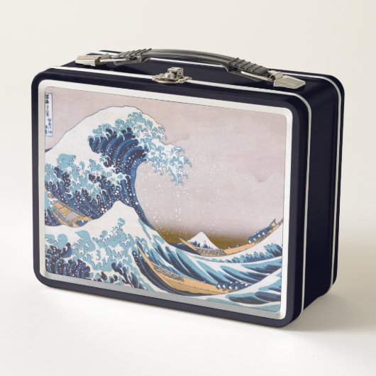 Tsunami Grote Golf van Kanagawa Japan door Hokusai (Voorkant)