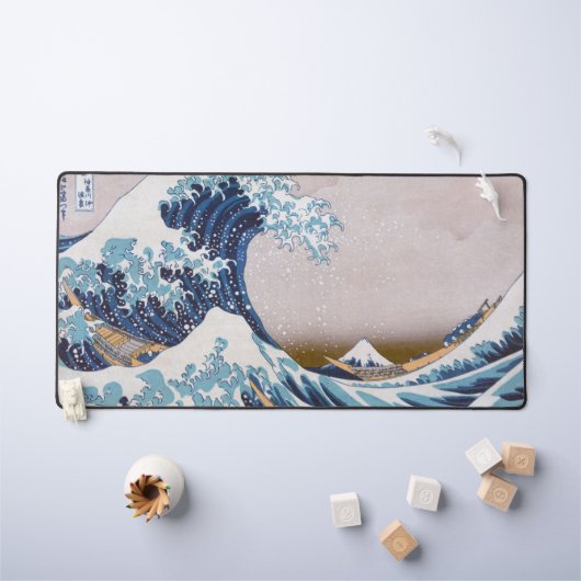 Tsunami Grote Golf van Kanagawa Japan door Hokusai Bureaumat (Kindertafel)