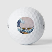 Tsunami Grote Golf van Kanagawa Japan door Hokusai Golfballen (Voorkant)