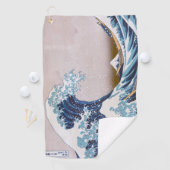Tsunami Grote Golf van Kanagawa Japan door Hokusai Golfhanddoek (Insitu)