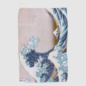Tsunami Grote Golf van Kanagawa Japan door Hokusai Golfhanddoek (Voorkant)