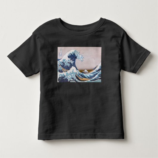 Tsunami Grote Golf van Kanagawa Japan door Hokusai Kinder Shirts (Voorkant)