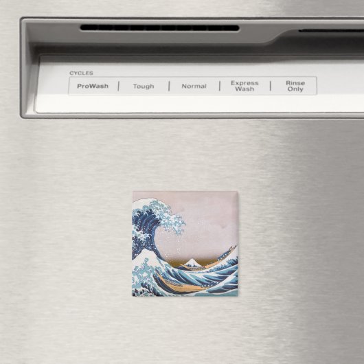 Tsunami Grote Golf van Kanagawa Japan door Hokusai Magneet (Insitu (Vaatwasser))