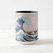 Tsunami Grote Golf van Kanagawa Japan door Hokusai Mok (Midden)