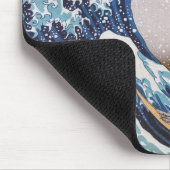 Tsunami Grote Golf van Kanagawa Japan door Hokusai Muismat (Hoek)