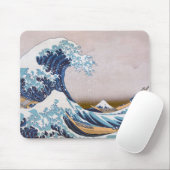 Tsunami Grote Golf van Kanagawa Japan door Hokusai Muismat (Met muis)
