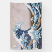 Tsunami Grote Golf van Kanagawa Japan door Hokusai Spandoek (Verticaal)