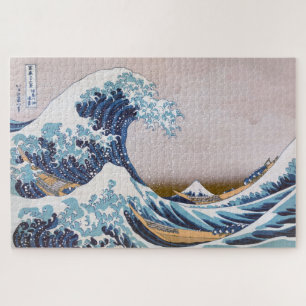 Tsunami Grote Golf voor Kanagawa Japan door Hokusa Legpuzzel