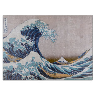 Tsunami Grote Golf voor Kanagawa Japan door Hokusa Snijplank