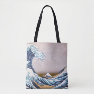 Tsunami Grote Golf voor Kanagawa Japan door Hokusa Tote Bag