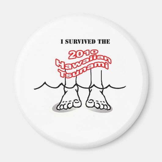Tsunami Hawaï 2010 Magneet (Voorkant)