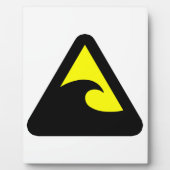 Tsunami Hazard Sign Fotoplaat (Voorkant)
