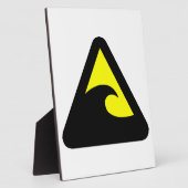 Tsunami Hazard Sign Fotoplaat (Zijkant)