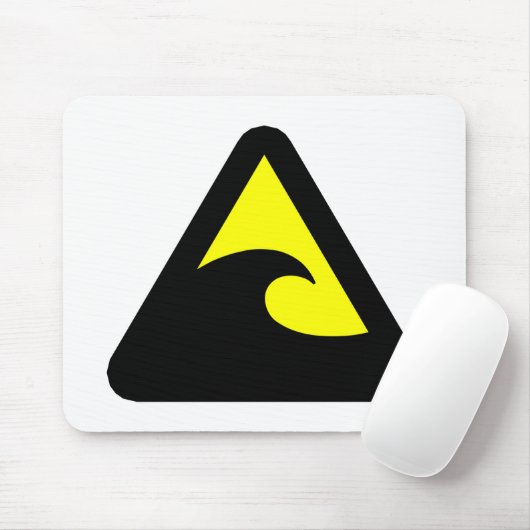 Tsunami Hazard Sign Muismat (Met muis)