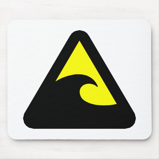 Tsunami Hazard Sign Muismat (Voorkant)