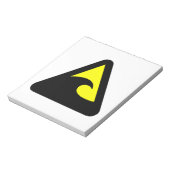 Tsunami Hazard Sign Notitieblok (Linkerzijde)