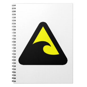 Tsunami Hazard Sign Notitieboek