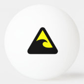 Tsunami Hazard Sign Pingpongbal (Achterkant)