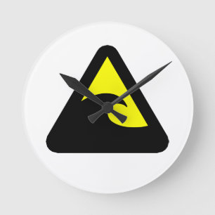 Tsunami Hazard Sign Ronde Klok