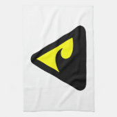 Tsunami Hazard Sign Theedoek (Verticaal)