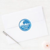 TSUNAMI HAZARD ZONE RONDE STICKER (Envelop)