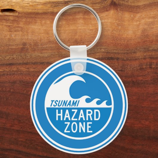 TSUNAMI HAZARD ZONE SLEUTELHANGER (Voorkant)