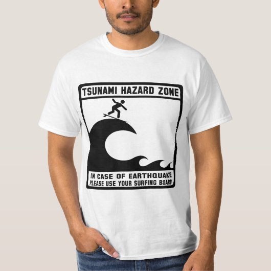 Tsunami Hazard Zone T-shirt (Voorkant)