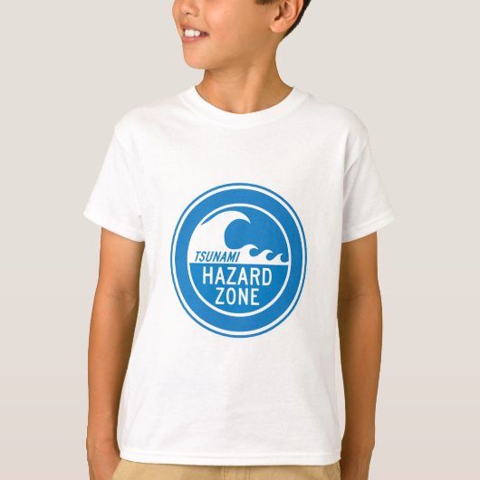 TSUNAMI HAZARD ZONE T-SHIRT (Voorkant)
