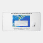 Tsunami Puerto Rico Bord Tectonics Earth Bureaumat (Keyboard & Muis)