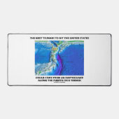 Tsunami Puerto Rico Bord Tectonics Earth Bureaumat (Voorkant)