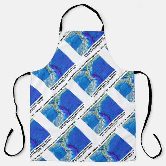 Tsunami Puerto Rico Bord Tectonics Earth Schort (Voorkant)