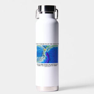 Tsunami Puerto Rico Bord Tectonics Earth Waterfles