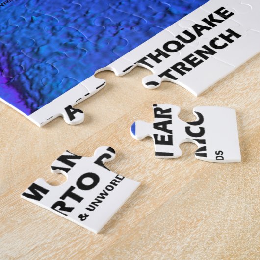 Tsunami Puerto Rico-moersleutel (Bord Tectonics Ea Legpuzzel (Zijkant)