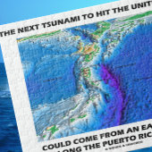 Tsunami Puerto Rico-moersleutel (Bord Tectonics Ea Legpuzzel