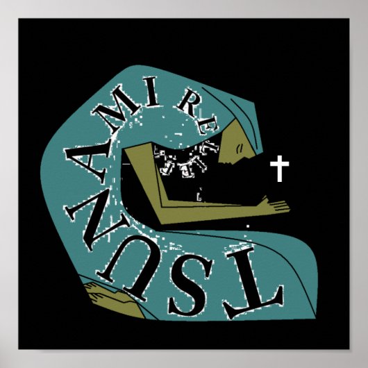 TSUNAMI RELIEF ! t Poster (Voorkant)