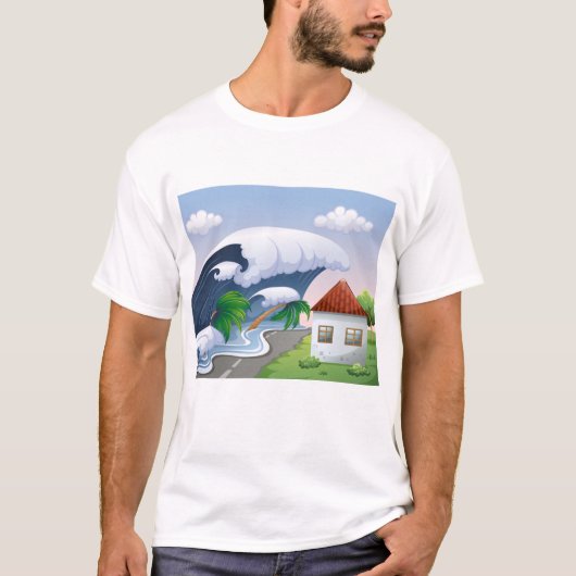 Tsunami Wave T-shirt (Voorkant)