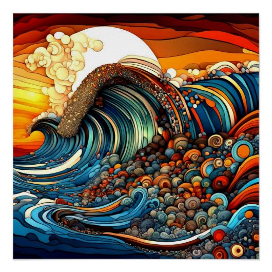 Tsunamigolf Perfect Poster (Voorkant)