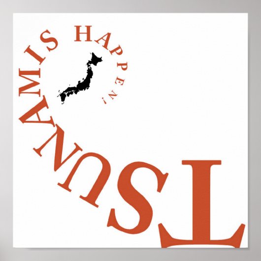 TSUNAMIS IS GEBEURD! POSTER (Voorkant)